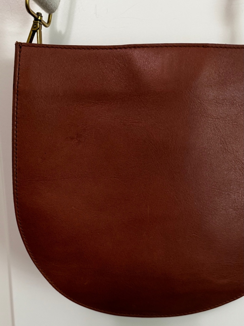 Madewell The Transport Saddlebag Leather Crossbody Bag English Saddle NWT - Picture 6 of 16